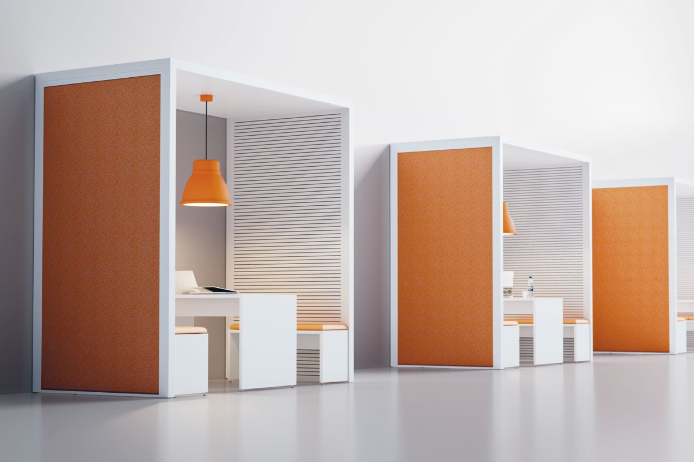 Fantoni office and moodspace acoustic cubicles
